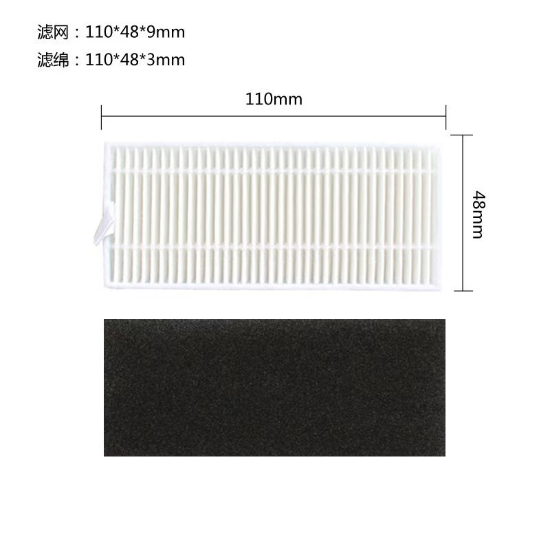 Compatible with Setti Rv500 Roller Brush Side Brush Hepa Filter Robot Sweeper Accessories