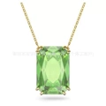 Octopus light green diamond necklace