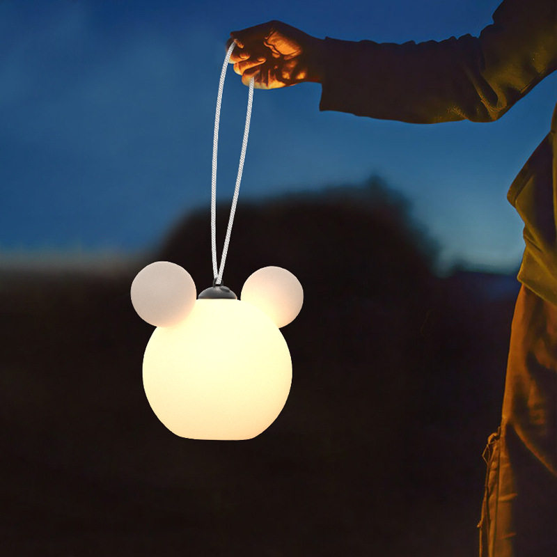 Outdoor Waterproof Hanging Lamp, House Courtyard Lamp, Simple Chandelier, Terrace Garden Lamp, Atmosphere Hanging Tree Lamp, Rechargeable Portable Lamp