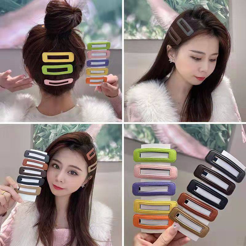 2025 Spring and Summer New Elegant Bb Clip Candy Color Side Clip Bangs Hairpin Ball Head Versatile Hairpin Hair Accessories