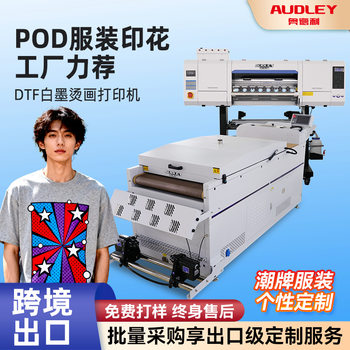 Audley Automatic Inkjet Dtf Printer Colorful T-Shirt Digital Printing Offset White Ink Heat Transfer Powder Printer