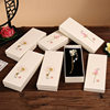 in stock Chinese Style Hair Comb Hairpin Box Lotus Jewelry Box Car Pendant Packaging Vintage Simple Lotus Gift Box