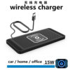 Foreign Trade Cross-Border Car Wireless Charger 15W Suitable for Huawei, Apple, Samsung Fast Charging High Power