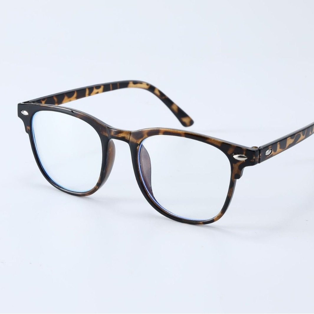 New Retro Internet Celebrity Glasses Frame Men's Simple Lightweight Rice Nail Frame Fashionable College Style High-grade Flat Mirror for Women