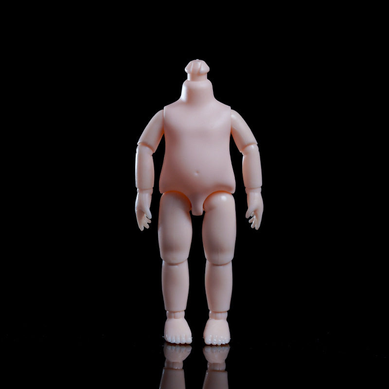16厘米娃娃身体白肌bjd12分素体ob11关节娃娃玩具diy女孩子过家家