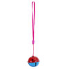 4cm two-color metal Christmas bell sweep code push gift keychain accessories small gift wholesale