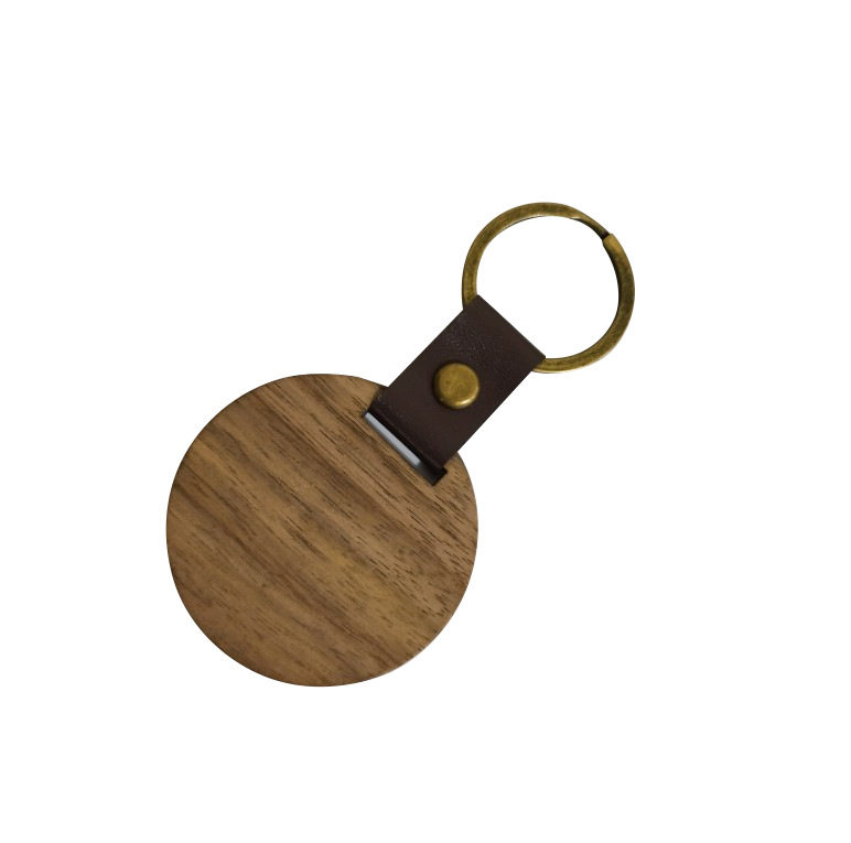 円形空白胡桃木