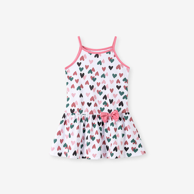 Gaun selempang anak perempuan musim panas, gaun anak gaya, gaun bayi lucu