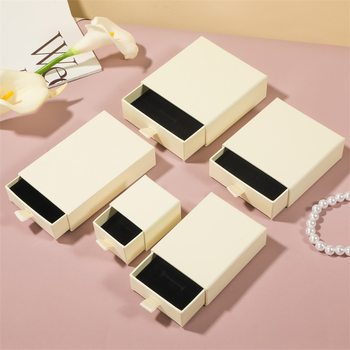 Packfancy Drawer Jewelry Box Jewelry Packaging Box Necklace Ring Earrings Bracelet Storage Pull-out Box