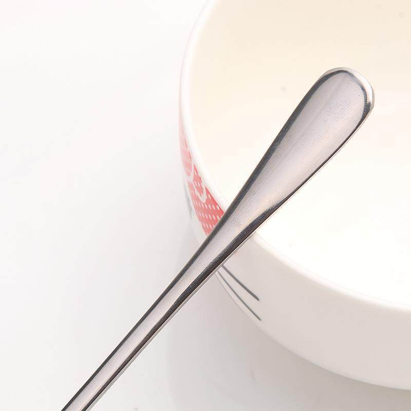 304 stainless steel coffee spoon long handle spoon ice spoon seasoning spoon mixing spoon ice spoon milk tea long handle spoon seasoning spoon