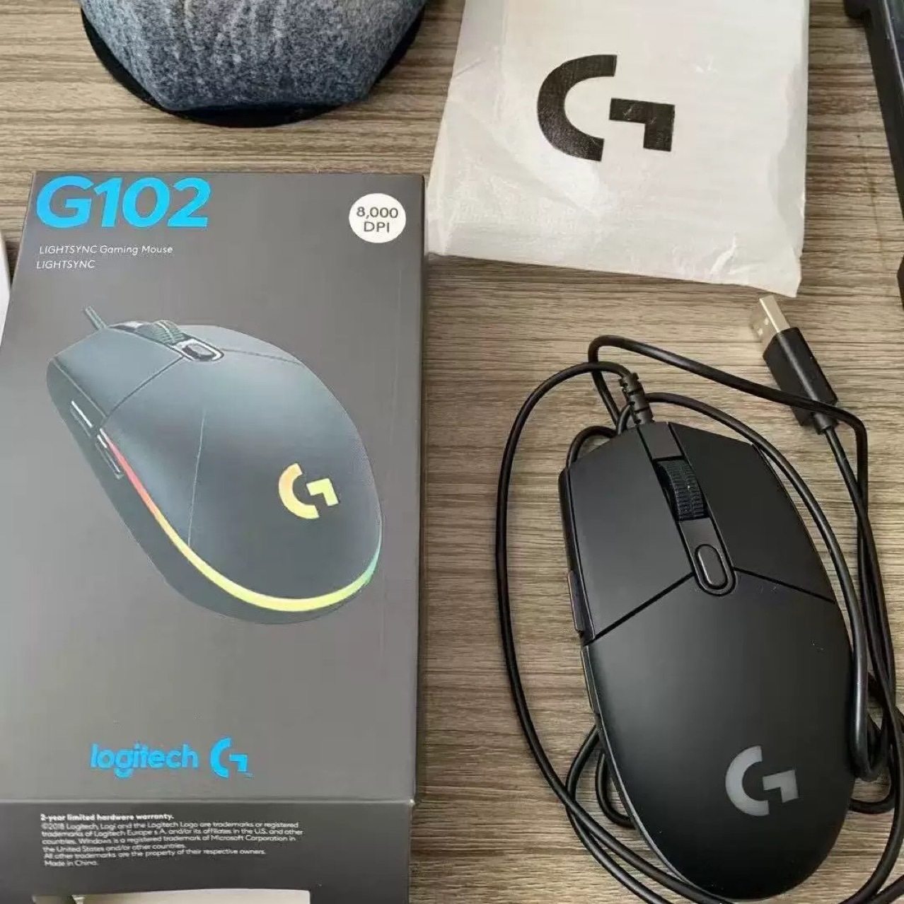 G102 second generation wired gaming mouse e-sports RGB lighting effect cross-border e-commerce hot model foreign trade wholesale hot selling overseas