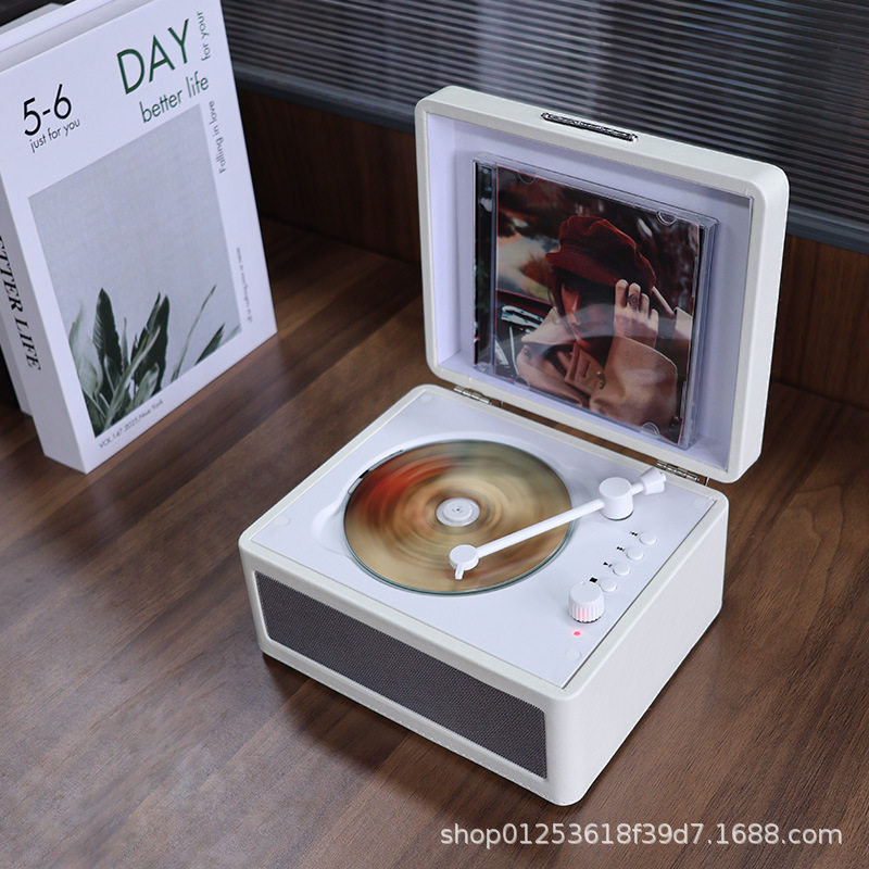 Cd Player Retro Bluetooth Audio Integrated Portable Album Record Player Music Cd Player Audiophile Grade