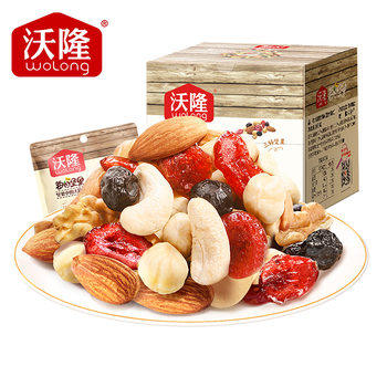 Wolong Daily Nuts 7 Bags of Mixed Nuts and Nuts Combination Healthy Snacks Office Snacks Small Package 175g
