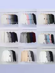 Cross-Border High-Quality Basic Compass-Pattern Shoulder-Dropped Arctic Crew Neck Cardigan Knit Sweater Unisex