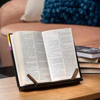 Wooden Reading Bookshelf Desktop Children's Reading Book Display Rack Kitchen Countertop Recipe Rack Solid Wood Flat Bookshelf