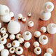 Wood Color Large Hole Wood Beads Handmade DIY Beaded Jewelry Accessories Solid Wood Beads 10Mm--60Mm