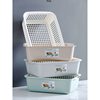 Kitchen Vegetable Washing Basket Oversized Double-Layer Plastic Frame Screen Hollow Fruit Storage Basket Draining Basket Fruit Basket Vegetable Washing Basket