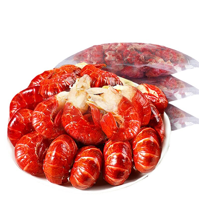 Large Lobster Tail Ice-Free Special Grade First-Grade Crayfish Tail Fresh Quick-Frozen Shrimp Balls Fresh Shrimp Wholesale Whole Box