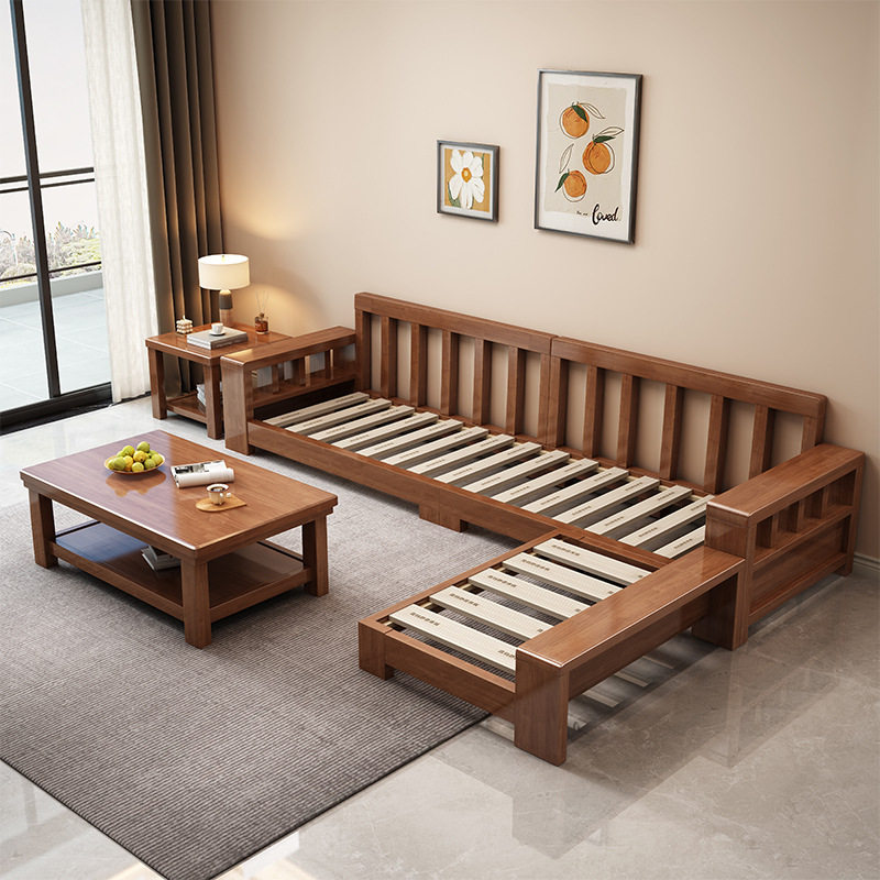 新中式实木沙发客厅全实木家用沙发套装现代简约小户型家具组合