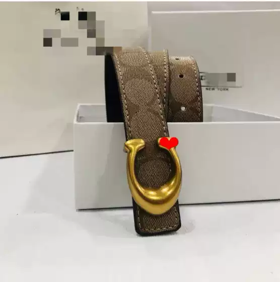 Business Men's Classic Casual Joker Belt Cross-border Belt Luxury Big Brand Trousers Fashion Genuine Leather C- button Leather