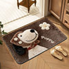 Bathroom Floor Mats Absorb Water Imitation Cashmere Carpet Bathroom Bathroom Door Mats Plush Floor Mats Cartoon Floor Mats in Stock