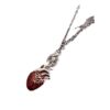 Bat Shape Blood Drop Heart Pendant Necklace Unique Bohemian Style Retro Gift Creative Gift