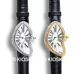 Authentic! Kiosk Special-Shaped Watch Diamond Melted Twisted Y2K Fashion Retro Senior Boys Niche Gift