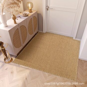 Japanese-style imitation sisal carpet bedroom living room balcony bay window room cat scratch mat creamy-white floor mat homestay