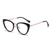 7128 American ultra light TR cat's eye frame women's wholesale cross-border Europe and the United States hot-selling temperament tea brown flat mirror