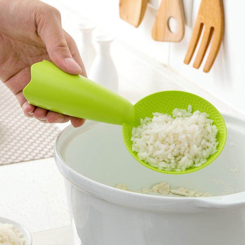 Rice Spoon Household Non-stick Rice Rice Spoon Electric Rice Cooker Spoon Rice Spoon Lifting Rice Spoon Creative Smiley Face Plastic Rice Spoon Rice Shovel