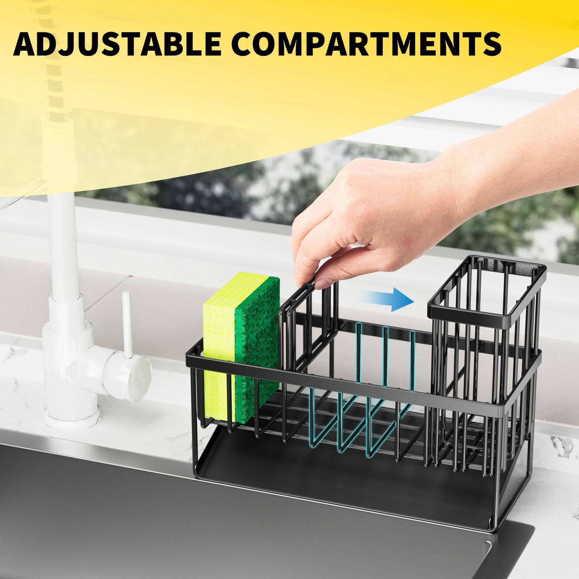 Cross-Border Kitchen Sink Drain Rack Rag Rack Kitchen Supplies Organization and Storage Sponge Dishwashing Brush Rag Storage Rack