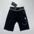 X7 leggings shorts large label black