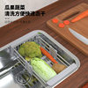 Extendable Kitchen Drain Basket Stainless Steel Drain Rack Sink Dish Rack Dish Cloth Bowl Storage Rack Basin Rack