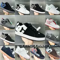 Cross-Border Dc Shoes Sneakers for Men and Women, European and American Style, Large Size Casual Sports Shoes, Wide Version, Cowhide Leather, Commuter Trendy Shoes