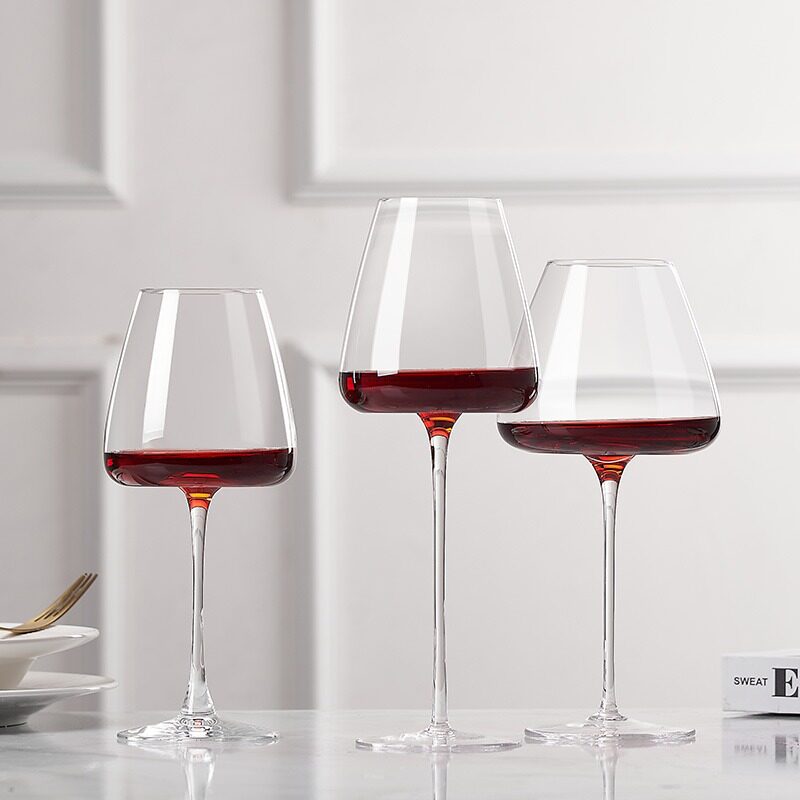 Podore Burgundy Wine Glass Wholesale Light and Thin Crystal Glass Wine Wine Glass Goblet Set
