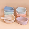Babies' silicone tableware suit children's silicone bib food supplement Bowl Spoon waterproof anti-dirty drop-resistant cross-border hot