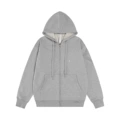 N21 floral gray [zipper jacket]