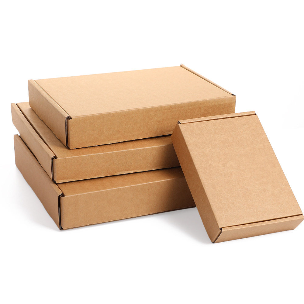 Three-Layer Extra-Hard Airplane Box, Foldable Cardboard Box, Anti-Pressure, Thickened Kraft Paper Airplane Box, Clothing Express Packaging Airplane Box