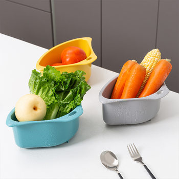 Chain Brother Kitchen Sink Triangle Drain Basket Sink Kitchen Waste Drain Filter Basket Plastic Household Water Filter Vegetable Washing Basket