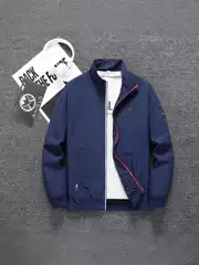 Men's Spring and Autumn New Coat Fashionable Collar Jacket Windbreaker Casual Handsome All-match Jacket Men's Jacket Top