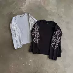 2025 Men's and Women's Fashionable Street Trendy Personalized Printed Versatile Round Neck Pullover T-Shirt New Winter Y2K
