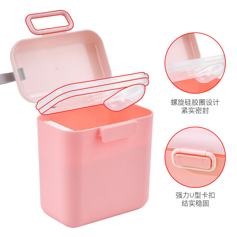 Portable Milk Powder Container for Travel, Large Capacity Milk Powder Storage Tank for Babies, Sealed Milk Powder Box for Carrying