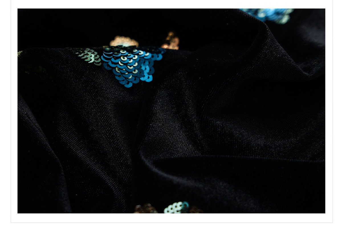 Bộ vest và chân váy dài dáng đuôi cá thêu hoa đính sequin sang trọng — Váy thêu (giao hàng trong 7 ngày), Váy thêu (giao hàng trong ngày), Áo vest thêu (giao hàng trong 7 ngày), Áo vest thêu (giao hàng trong ngày)