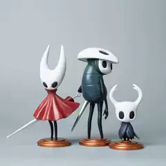 3 Types of Hollow Knight Gk Little Knight Hornet Quaero Set Figurines Model Box Set Dolls