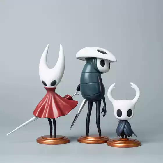 3 Types of Hollow Knight Gk Little Knight Hornet Quaero Set Figurines Model Box Set Dolls