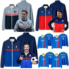 2023 spring and autumn cospaly football coach stand collar jacket men's Ted Lasso AFC Richmond sweater