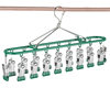 Sock Drying Rack Made of Pure 304 Stainless Steel, Solid and Thickened, with Multiple Hooks and Clips for Drying Socks and Clothes
