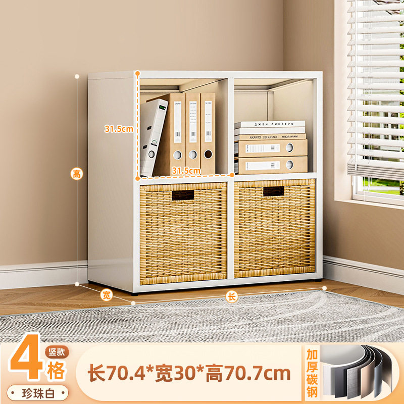 钢制书架自由组合格子柜书莱克书幼儿园方格柜矮柜展示书柜置物架