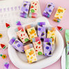 Fruit-Shaped Erasers Student Stationery Gift Cartoon Cute Soft Eraser Easy to Erase