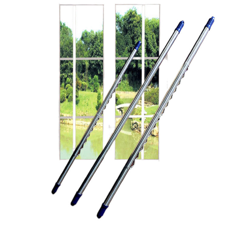 Wholesale Pure Stainless Steel Thickened Telescopic Clothes Drying Rod Balcony Outdoor Clothes Drying Rod Without Drilling